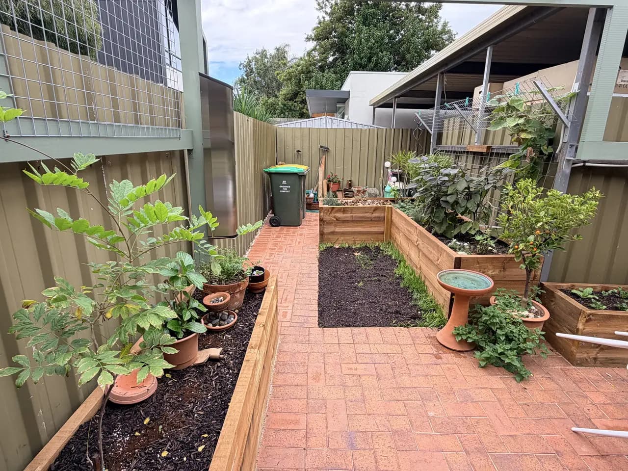After: custom raised garden beds in Norwood, Adelaide